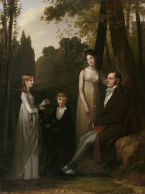 Portrait of Rutger Jan Schimmelpenninck and his Family by Pierre-Paul Prud'Hon Oil Painting