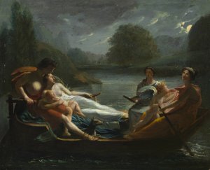 The Dream of Happiness by Pierre-Paul Prud'Hon Oil Painting