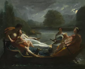 The Dream of Happiness by Pierre-Paul Prud'Hon Oil Painting