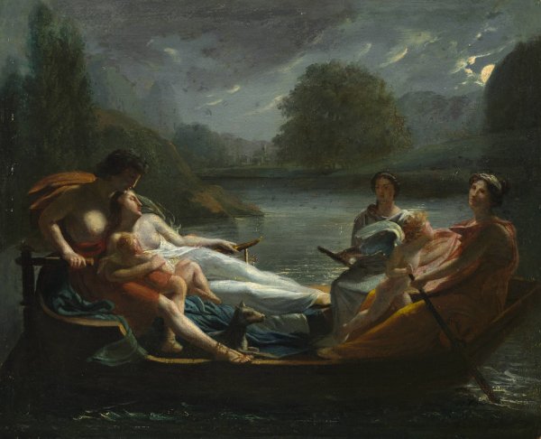 The Dream of Happiness  by Pierre-Paul Prud'Hon - Hand-Painted Oil Painting Reproduction