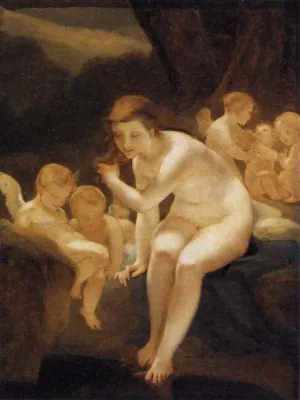 Venus Bathing by Pierre-Paul Prud Hon Oil Painting