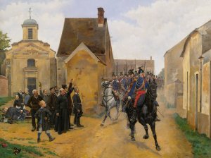 The Regiment's Triumphal Return by Pierre Petit-Gerard Oil Painting