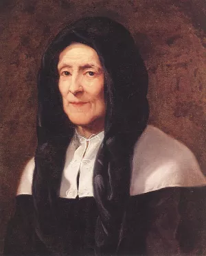 Portrait of the Artist's Mother by Pierre Puget Oil Painting