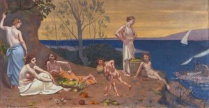 Doux Pays by Pierre Puvis De Chavannes Oil Painting
