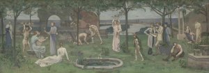 Inter artes et naturam by Pierre Puvis De Chavannes Oil Painting