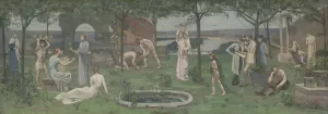 Inter artes et naturam by Pierre Puvis De Chavannes Oil Painting