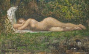 La Source by Pierre Puvis De Chavannes Oil Painting