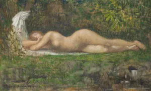 La Source by Pierre Puvis De Chavannes Oil Painting