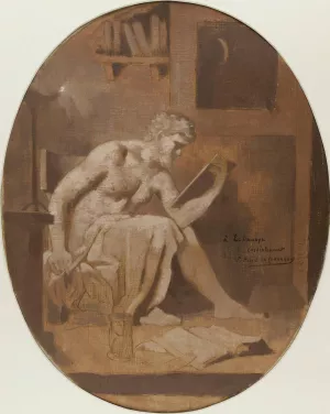 L'Etude by Pierre Puvis De Chavannes Oil Painting