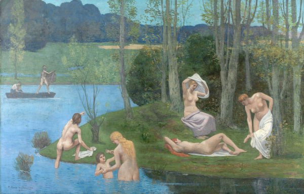 Summer  by Pierre Puvis De Chavannes - Hand-Painted Oil Painting Reproduction
