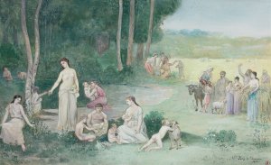 Summer by Pierre Puvis De Chavannes Oil Painting