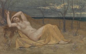 Tamaris by Pierre Puvis De Chavannes Oil Painting