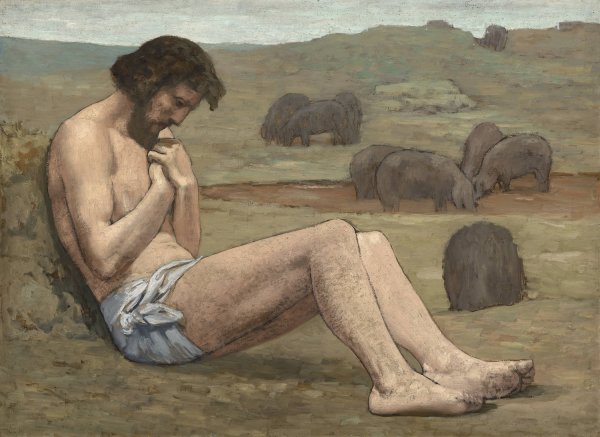The Prodigal Son  by Pierre Puvis De Chavannes - Hand-Painted Oil Painting Reproduction
