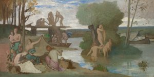 The River by Pierre Puvis De Chavannes Oil Painting