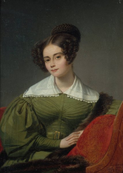 Main Product Photo of Portrait de Madame Rathelot.  Painting by Pierre Roch Vigneron