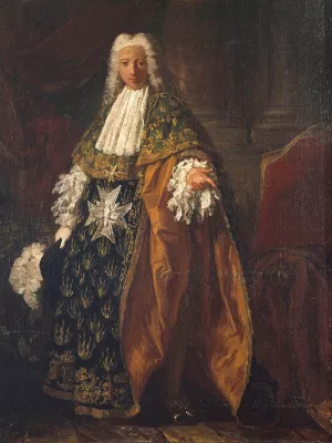 Portrait de Paul-Hippolyte de Beauvillier, duc de Saint-Aignan Oil painting by Pierre Subleyras