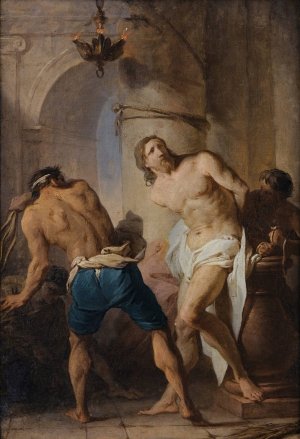 The Flagellation Of Christ by Pierre Subleyras Oil Painting