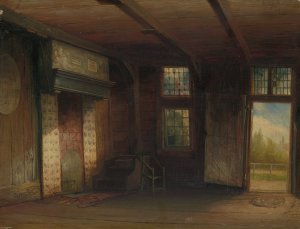 Interieur van het Tsaar Peterhuisje te Zaandam by Pierre Tetar Van Elven Oil Painting