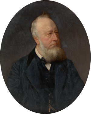 Johannes Hendrik Seije Cuperus, Husband of Hendrikje Duintjer by Piet Verhaert Oil Painting