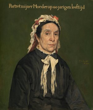 The Artist's Mother by Piet Verhaert Oil Painting