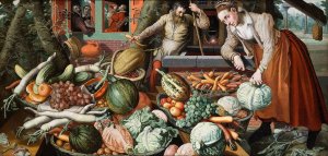 Market Scene by Pieter Aertsen Oil Painting