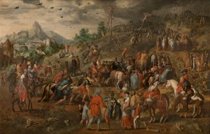 The Bearing of the Cross by Pieter Aertsen Oil Painting