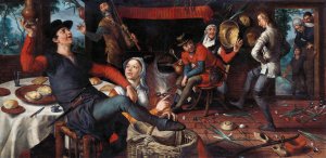 The Egg Dance by Pieter Aertsen Oil Painting