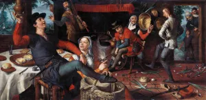 The Egg Dance Oil painting by Pieter Aertsen