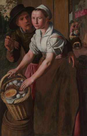 The Egg Girl by Pieter Aertsen Oil Painting