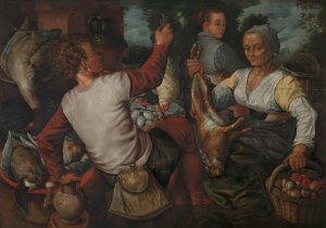 The Stallholders by Pieter Aertsen Oil Painting