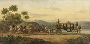 The Coach of Mangkoe Nagoro IV by Pieter Alardus Haaxman Oil Painting