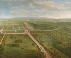 Prospect Of Tottenham Park, Wiltshire by Pieter Andreas Rysbrack Oil Painting