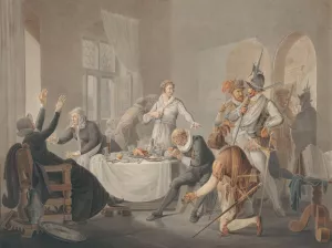 P.D. Hasselaer maakt zich bekend, toen de Spanjaarden zijn broer Claes Dirkz. in zijn plaats gevangen wilden nemen. by Pieter Bartholomeusz Barbiers Oil Painting