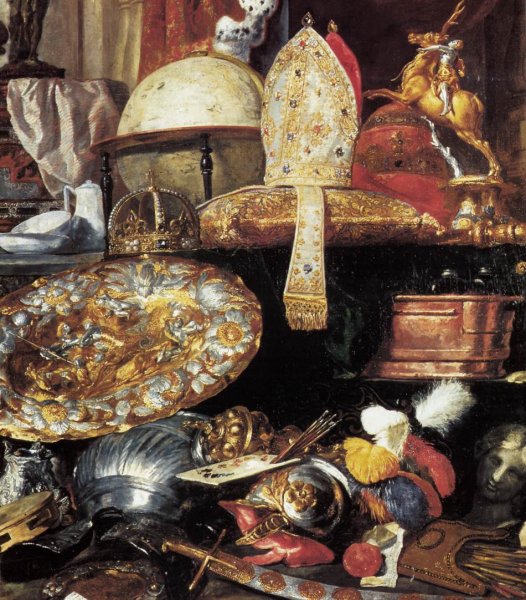 Main Product Photo of Large Vanitas Still-Life Detail Painting by Pieter Boel