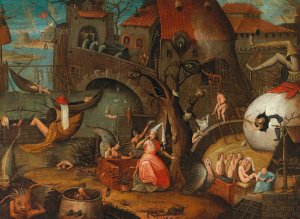 An Allegory of Envy by Pieter Bruegel The Elder (Follower) Oil Painting