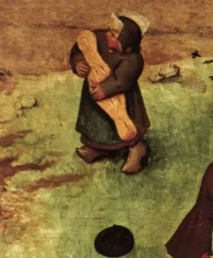 Children's Games (detail) by Pieter Bruegel The Elder Oil Painting