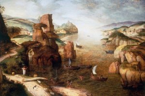Christ and Apostles at the Sea of Galilee by Pieter Bruegel The Elder Oil Painting