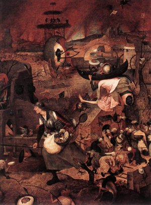 Dulle Griet Detail by Pieter Bruegel The Elder Oil Painting