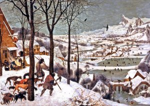 Hunters in the Snow by Pieter Bruegel The Elder Oil Painting