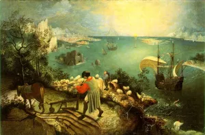 Landscape with the Fall of Icarus Oil painting by Pieter Bruegel The Elder
