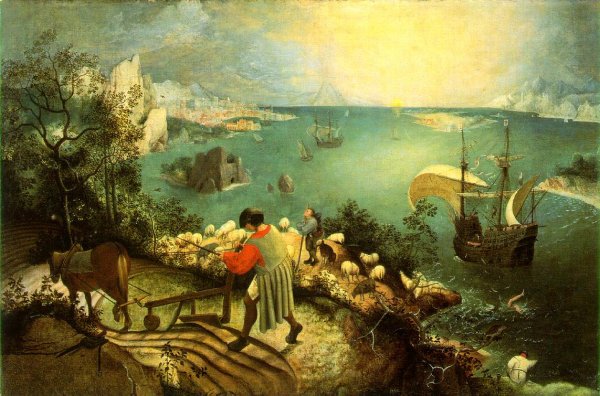 Main Product Photo of Landscape with the Fall of Icarus Painting by Pieter Bruegel The Elder