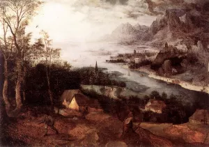 Landscape with the Parable of the Sower by Pieter Bruegel The Elder Oil Painting