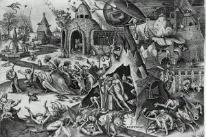 Luxuria Lechery or Lust; from the Series The Seven Deadly Sins by Pieter Bruegel The Elder Oil Painting