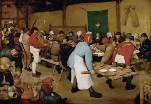 Peasant Wedding by Pieter Bruegel The Elder Oil Painting