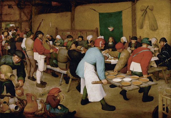 Peasant Wedding by Pieter Bruegel The Elder - Hand-Painted Oil Painting Reproduction