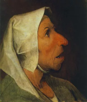 Portrait of an Old Woman by Pieter Bruegel The Elder - Oil Painting Reproduction