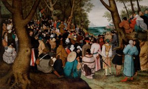 Sermon of Saint John the Baptist by Pieter Bruegel The Elder Oil Painting