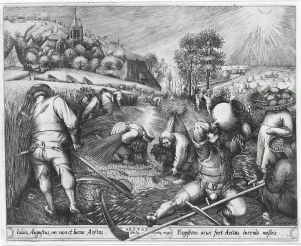 Main Product Photo of Summer, from the Series The Four Seasons Painting by Pieter Bruegel The Elder