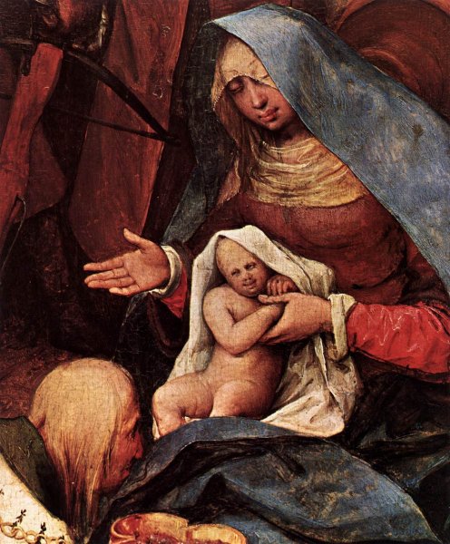 The Adoration of the Kings Detail by Pieter Bruegel The Elder - Hand-Painted Oil Painting Reproduction