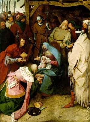 The Adoration of the Kings by Pieter Bruegel The Elder Oil Painting